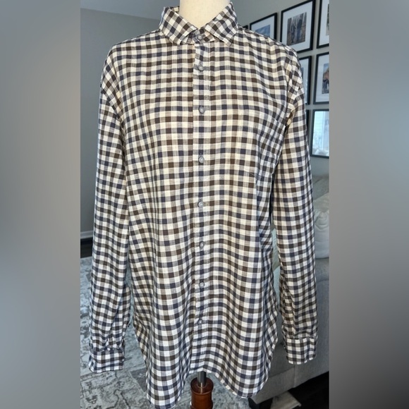 Rodd & Gunn Other - Rodd & Gunn Cotton Linen Blend Plaid Long Sleeve Shirt Size XL